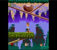 une photo d'Ã©cran de Bubsy in Claws Encounters the Furry Kind sur Nintendo Super Nes